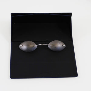 IPL Laser Metal Patient Eye Protection Shields Goggles Eyewear Glasses w/Case