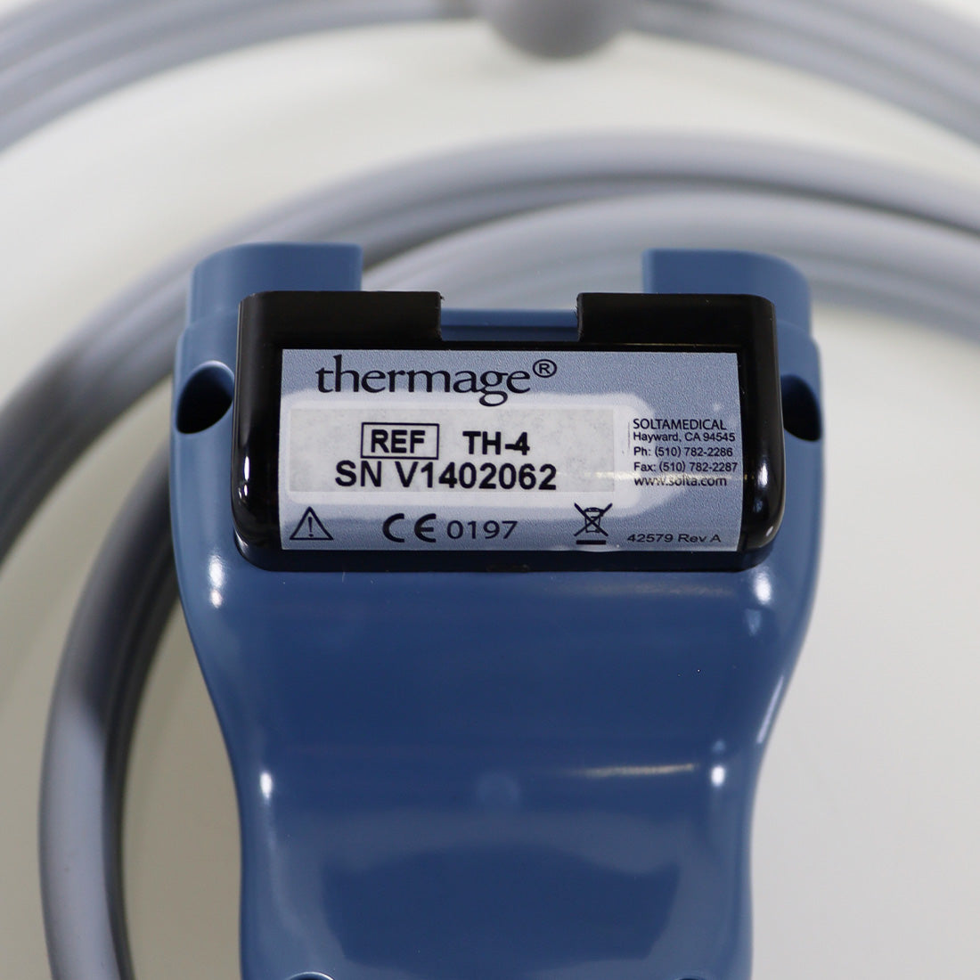 Solta Medical Thermage CPT Face Handpiece TH-4 White RF Applicator