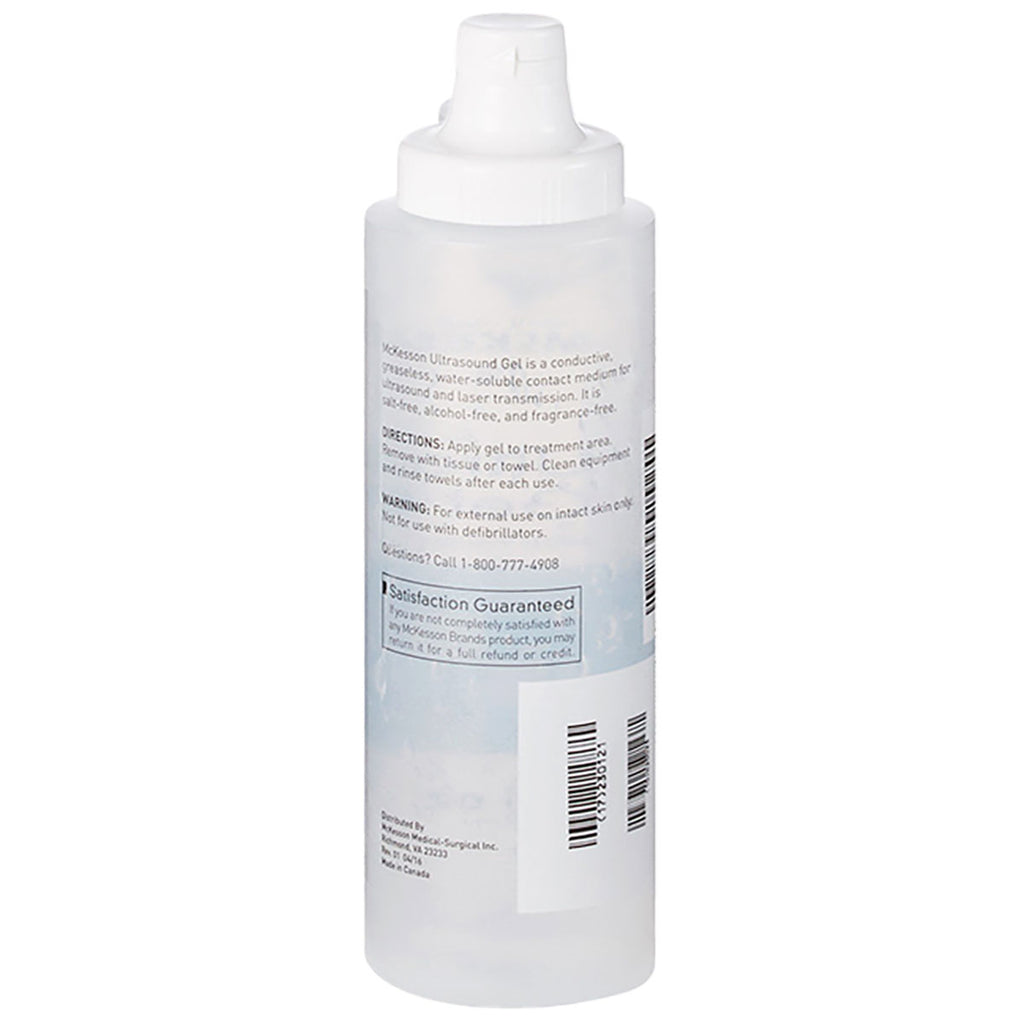 McKesson Ultrasound / Laser Transmission 4963 Clear Gel 250mL 8.5oz Bottle x1