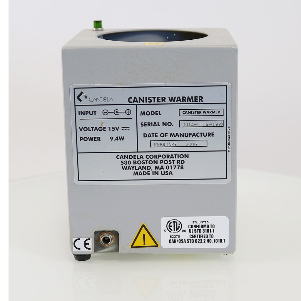 Candela Laser DCD Cryogen Heater Canister Warmer Gray Metal Parts Only