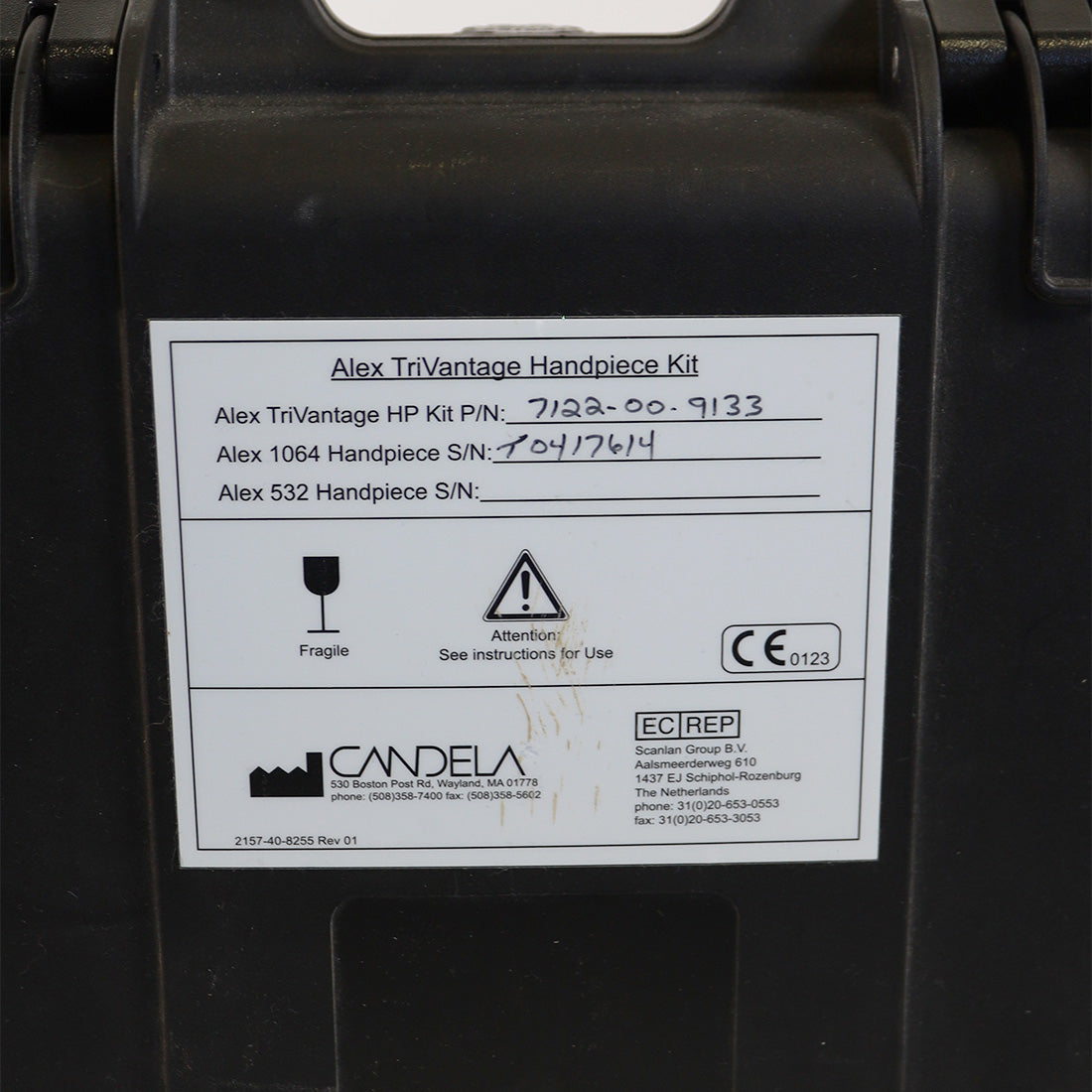2013 Candela Alex TriVantage Q Switched 532nm Nd YAG Tattoo Removal Laser