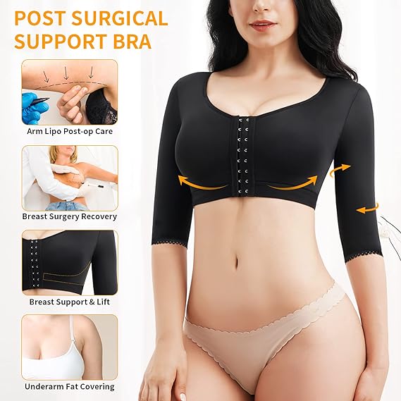 CYDREAM Women Arm Shaper Tank Top Slimmer Compression Sleeve Post Surgery Medium