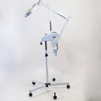 Facial Steamer Mobile 3 in 1 Beauty Instrument Rolling M-2005D Salon Spa 5x Lens