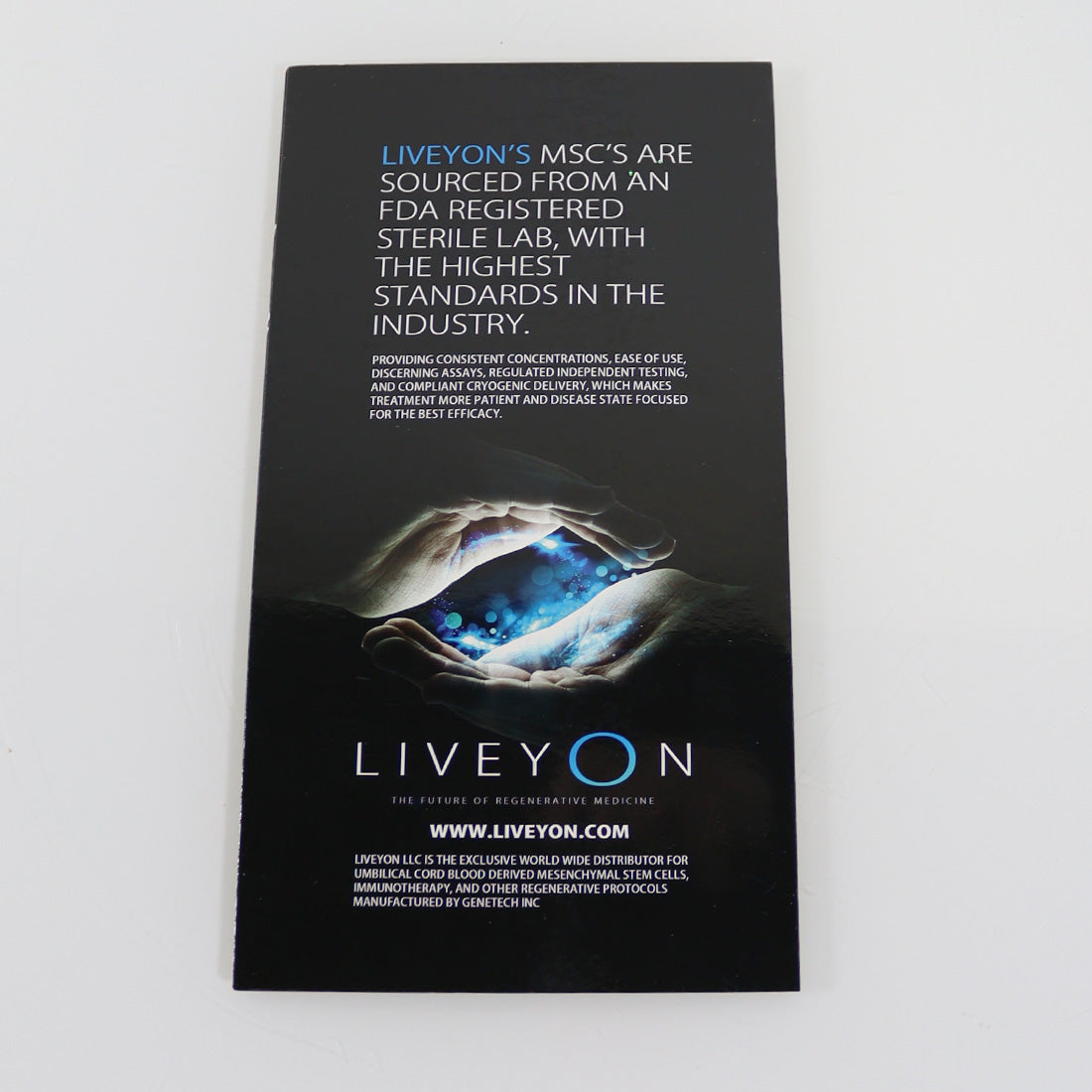 Liveyon The Future of Regenerative Medicine Stem Cells Application Pamphlet 10pk