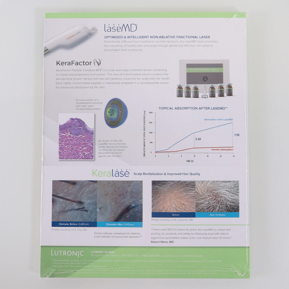 Lutronic LaseMD KeraLase Marketing Info Sheet PRD-SS-00002-KeraLase-v1 - 25-Pack