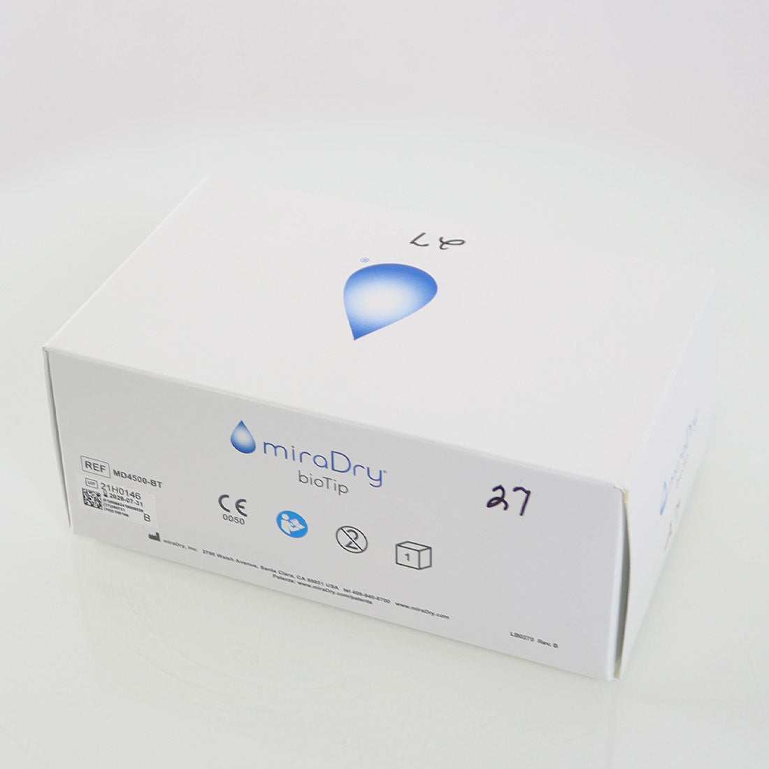 Miramarlabs miraDry bioTip Hyperhidrosis Reduction Bio Tip MD4500-BT Exp 07/26
