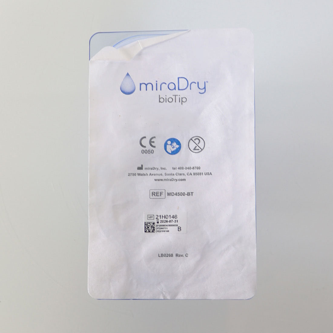 Miramarlabs miraDry bioTip Hyperhidrosis Reduction Bio Tip MD4500-BT Exp 07/26
