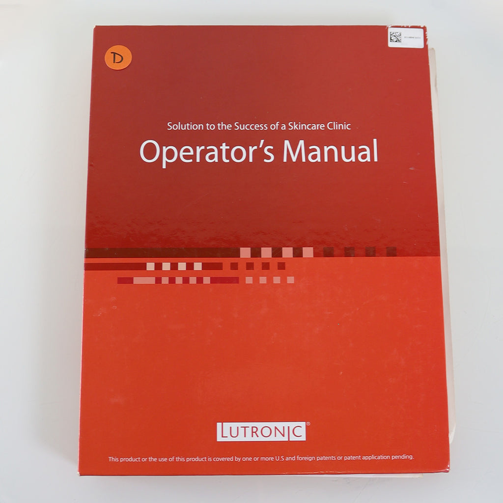 Lutronic LaseMD Ultra Thulium Laser Operator Manual User Guide Operation 1027nm