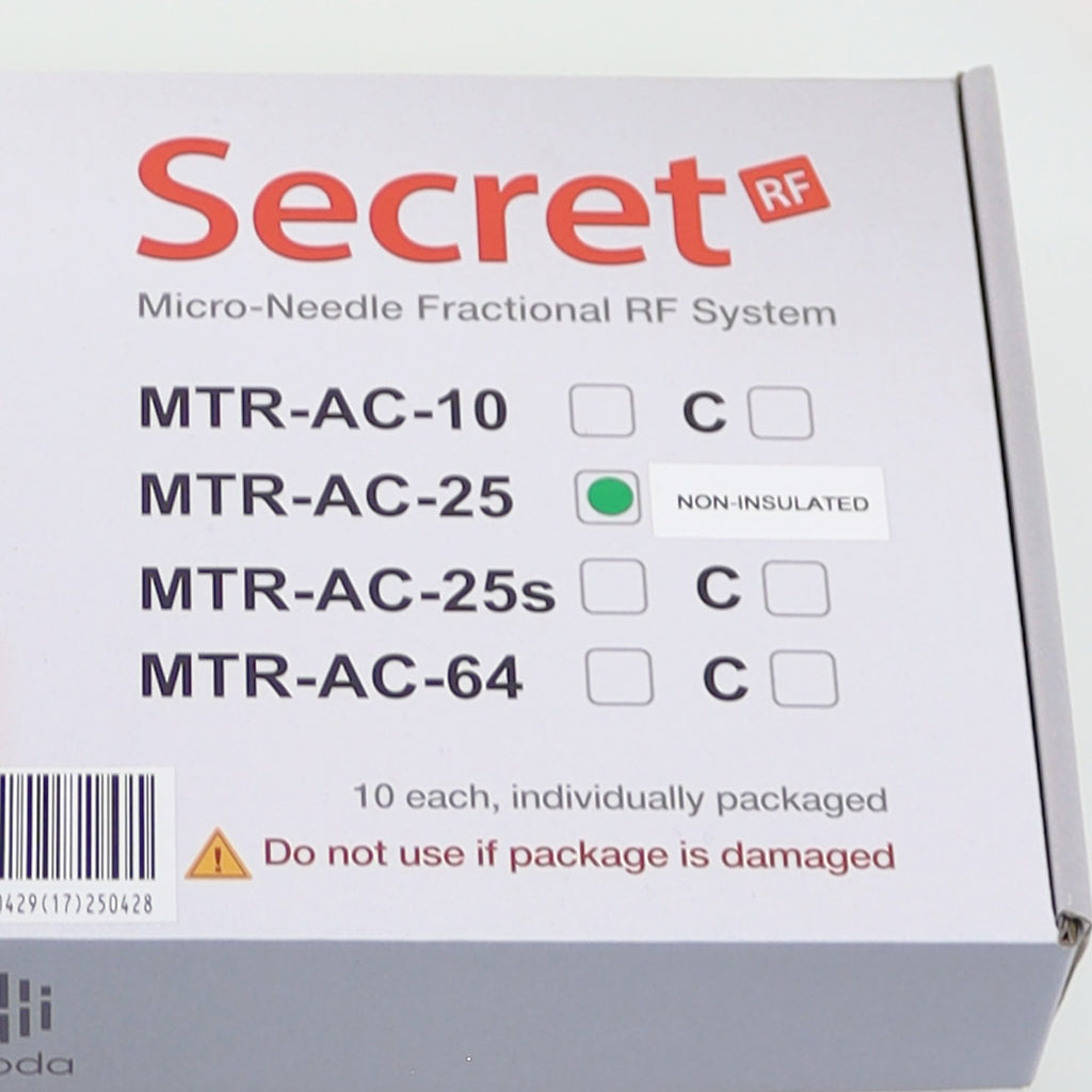 Cutera Secret RF MicroNeedle Tip 25-Pin Non-Insulated MTR-AC-25 EX04-2025 x10