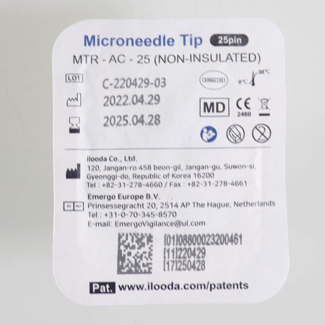 Cutera Secret RF MicroNeedle Tip 25-Pin Non-Insulated MTR-AC-25 EX04-2025 x10
