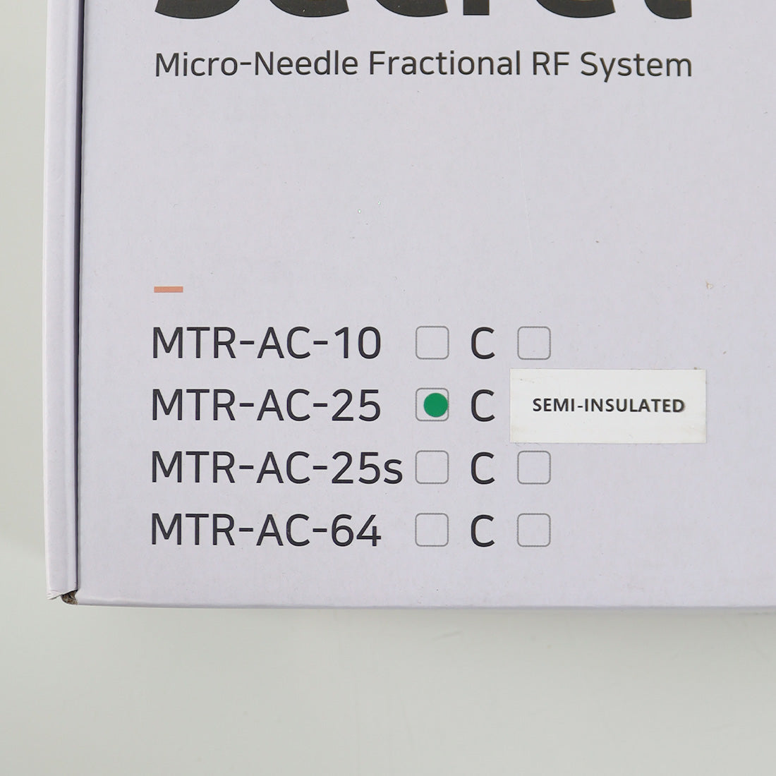 Cutera Secret RF MicroNeedle Tip 25-Pin Semi-Insulated MTR-AC-C-25 EX11-2025 x10