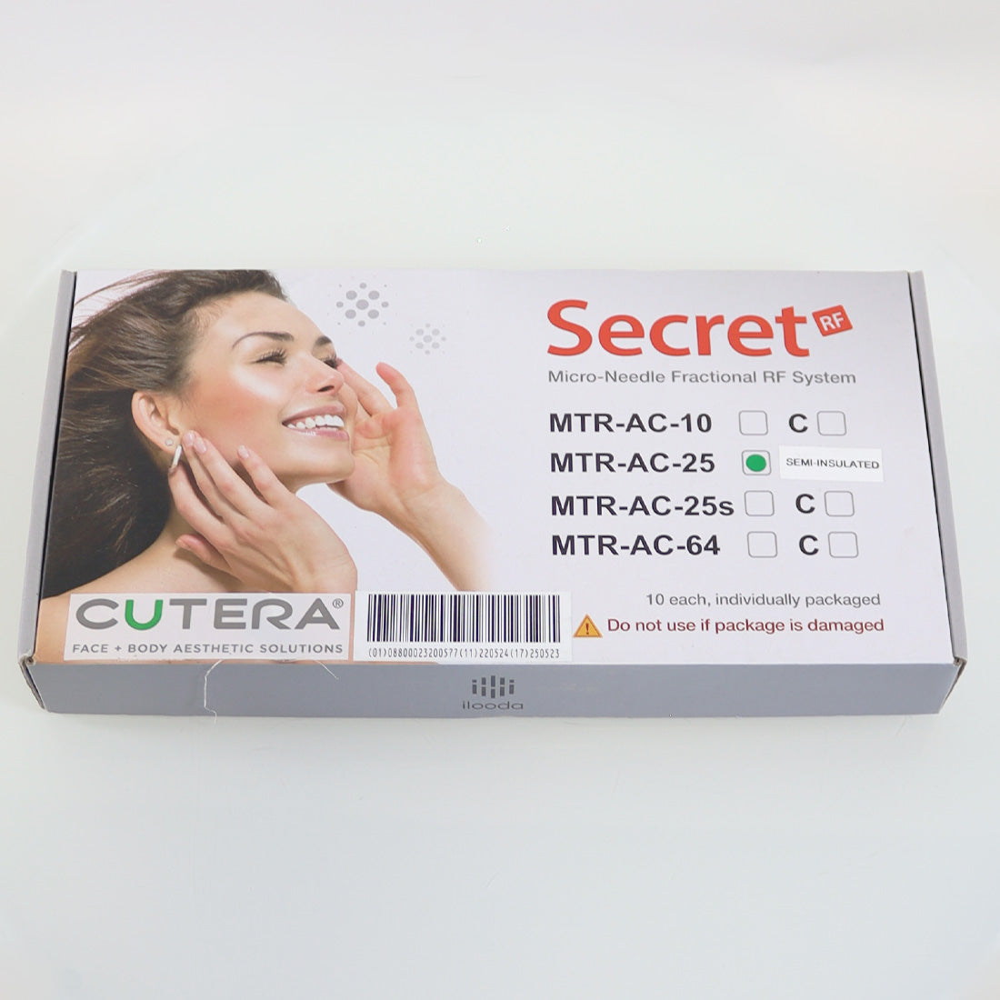 Cutera Secret RF MicroNeedle Tip 25-Pin Semi-Insulated MTR-AC-C-25 EX05-2025 x10