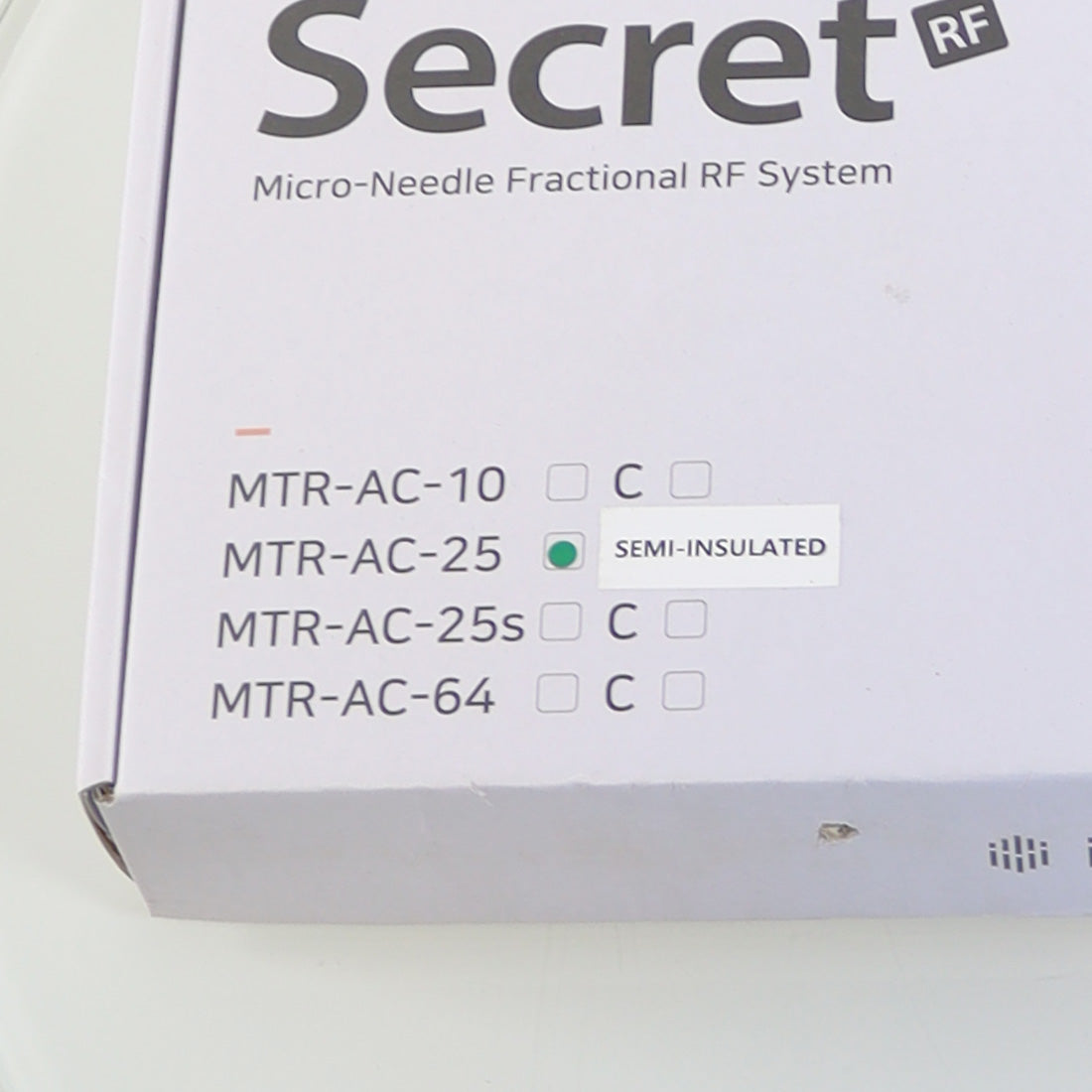Cutera Secret RF MicroNeedle Tip 25-Pin Semi-Insulated MTR-AC-C-25 EX12-2025 x10