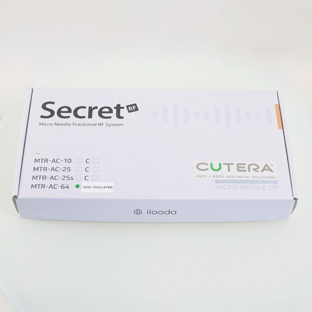 Cutera SecretRF Microneedle Tips 64-Pin Semi-Insulated MTR-AC-C-64 10/2025 10 Pack