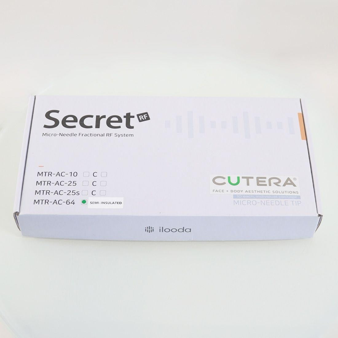 Cutera SecretRF Microneedle Tips 64-Pin Semi-Insulated MTR-AC-C-64 10/2025 10 Pack