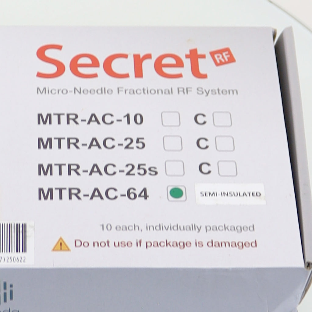 Cutera Secret RF MicroNeedle Tip 64-Pin Semi-Insulated MTR-AC-C-64 EX03-2025 x10