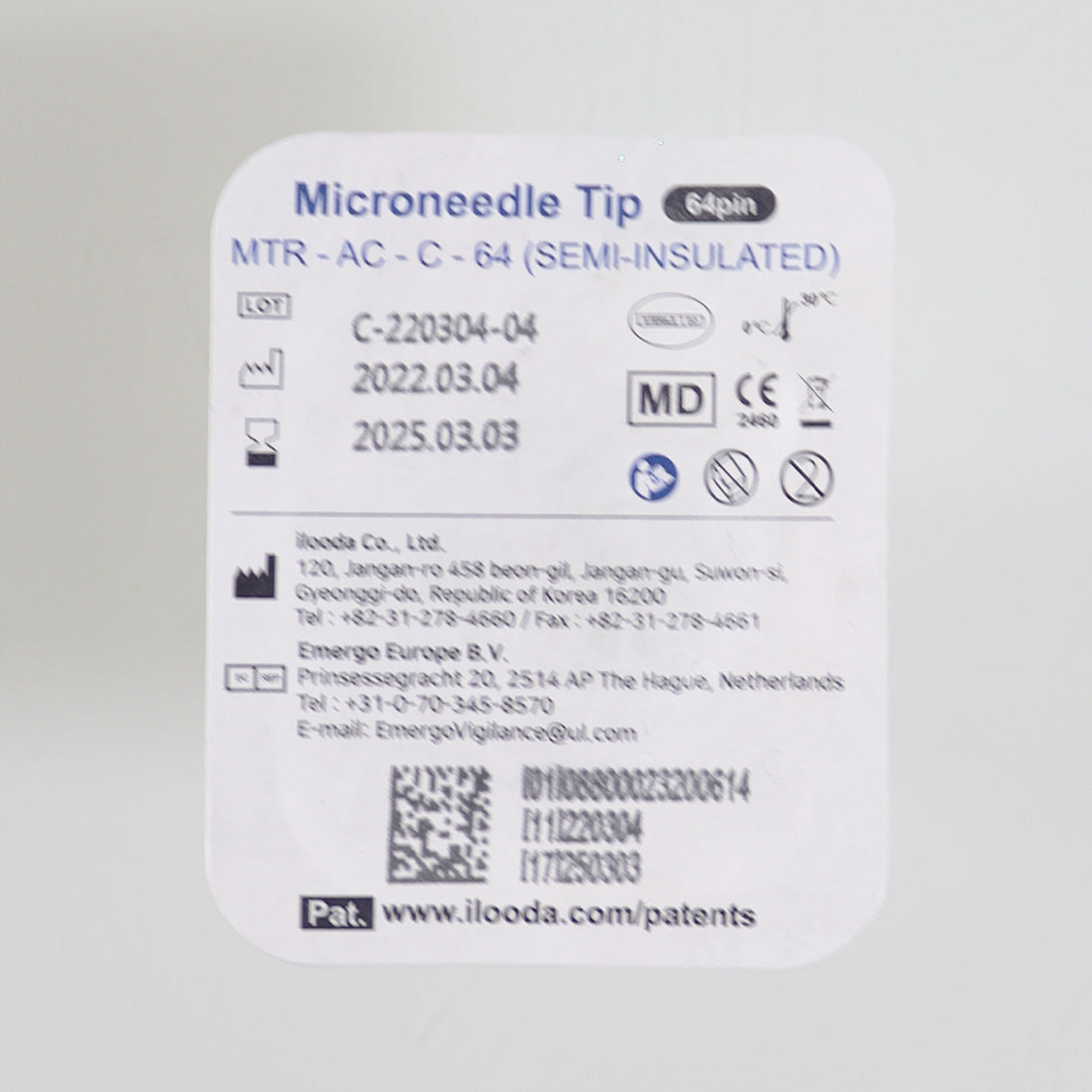 Cutera Secret RF MicroNeedle Tip 64-Pin Semi-Insulated MTR-AC-C-64 EX03-2025 x10