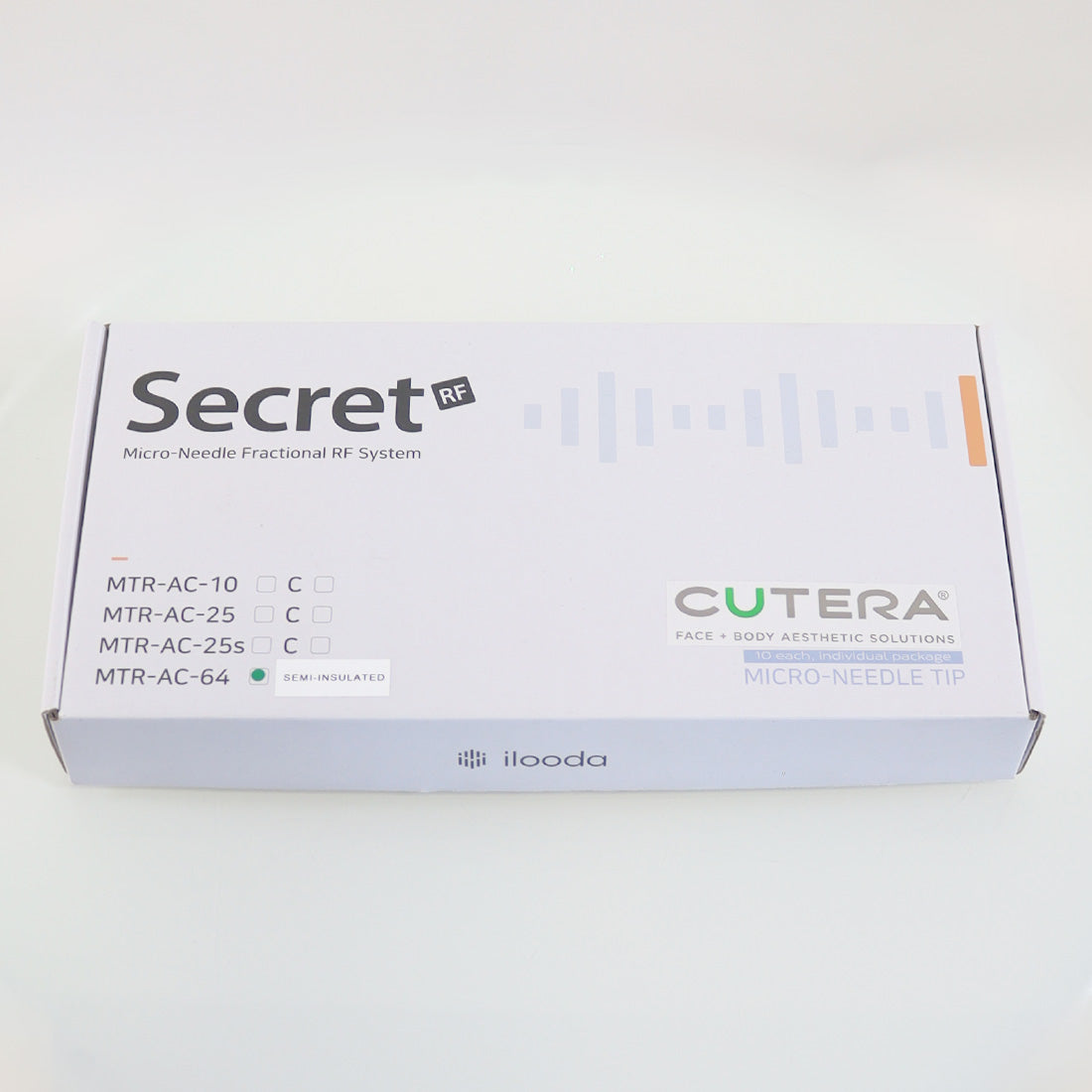 Cutera Secret RF MicroNeedle Tip 64-Pin Semi-Insulated MTR-AC-C-64 EX08-2025 x10