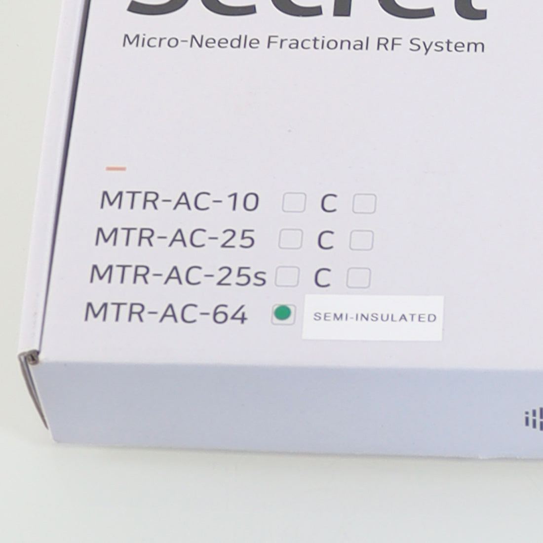 Cutera Secret RF MicroNeedle Tip 64-Pin Semi-Insulated MTR-AC-C-64 EX08-2025 x10