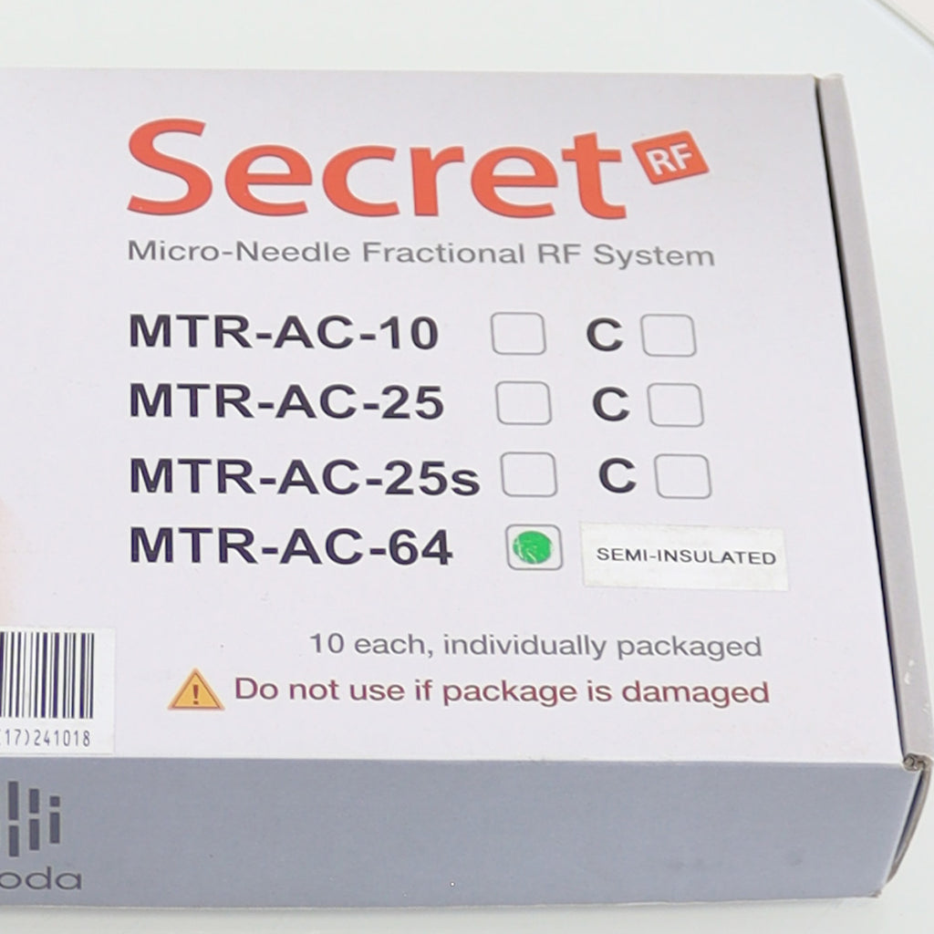 Cutera Secret RF MicroNeedle Tip 64-Pin Semi-Insulated MTR-AC-C-64 EX10-2024 x10
