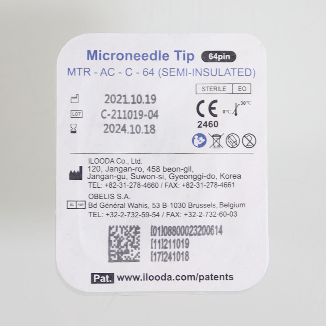 Cutera Secret RF MicroNeedle Tip 64-Pin Semi-Insulated MTR-AC-C-64 EX10-2024 x10