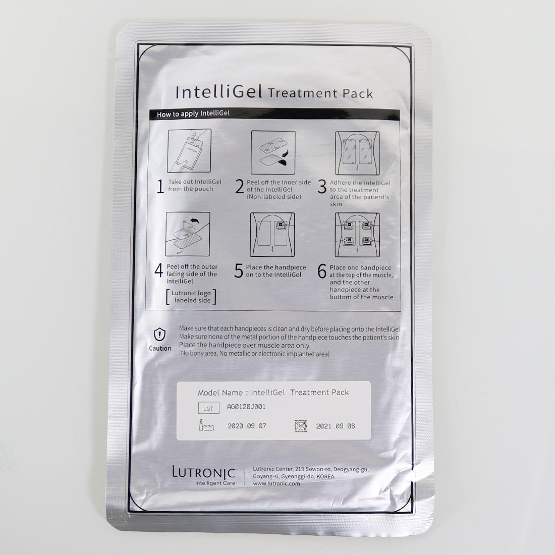 Lutronic Accufit IntelliGel Treatment Pack Gel Pads 3102401700 Box of 20 Ex2021