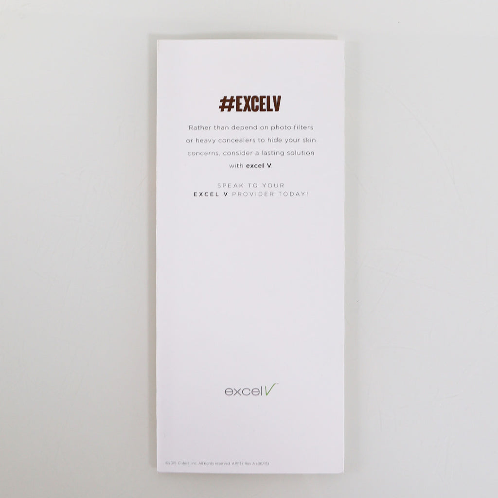 Cutera ExcelV Photo Filters in Real Life Brochure Office Marketing AP1137 15pk