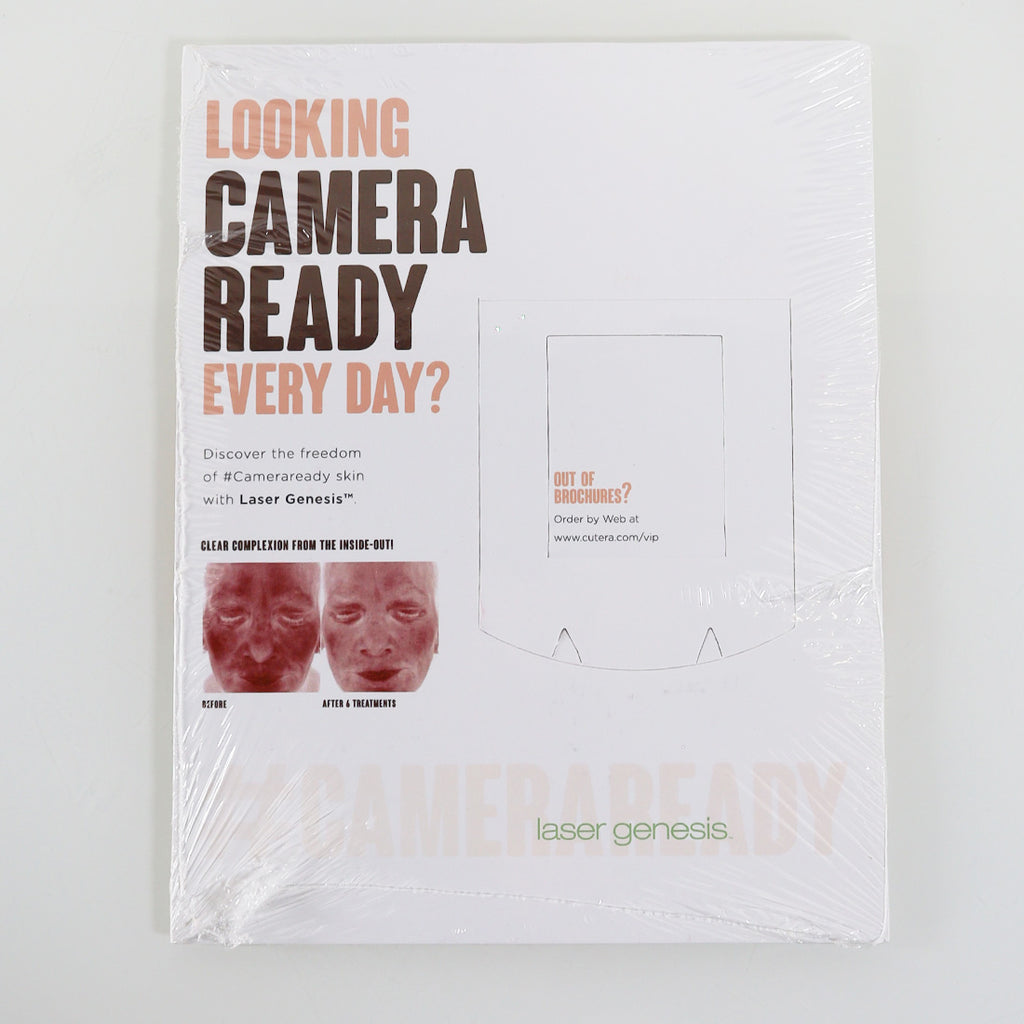 Cutera Laser Genesis Looking #CameraReady Brochure Holder Display 9x11in AP1140
