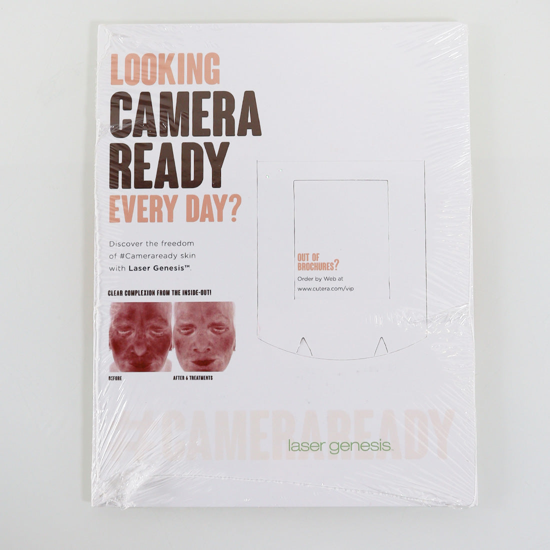 Cutera Laser Genesis Looking #CameraReady Brochure Holder Display 9x11in AP1140