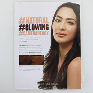 Cutera Laser Genesis #Natural #Glowing #CameraReady Marketing Sign 9x12in AP1164