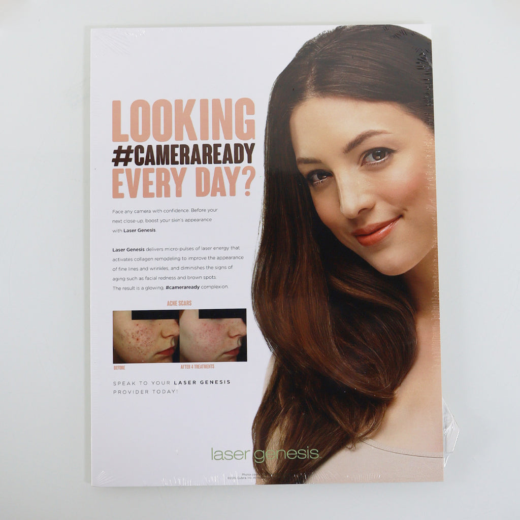Cutera Laser Genesis Looking #CameraReady Marketing Sign 9x12in Display AP1168