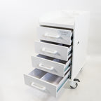DiamondGlow Skin Resurfacing Rolling Cart w Drawers Mobile Facial Diamond Glow