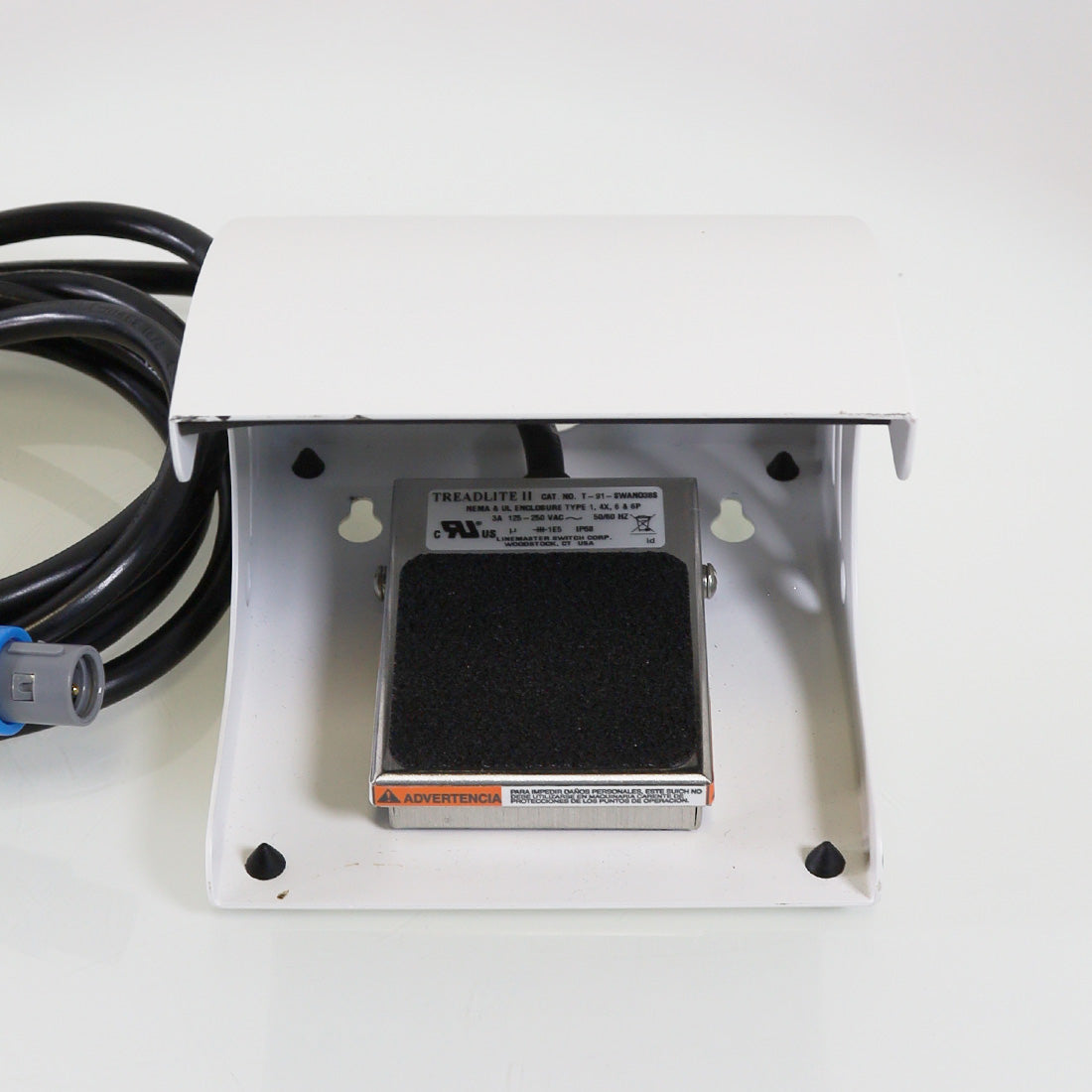 Treadlite II Laser Footswitch Pedal 4-Pin T-91-SWAN038S Metal Foot Switch White