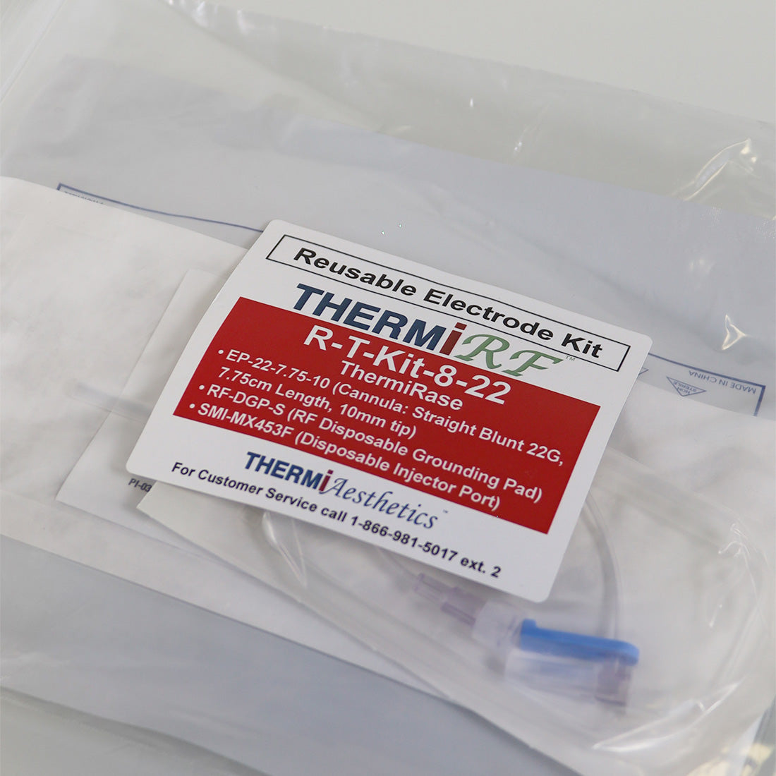 ThermiAesthetics ThermiRF ThermiRase Reusable Electrode Kit R-T-Kit-8-22 RF Exp