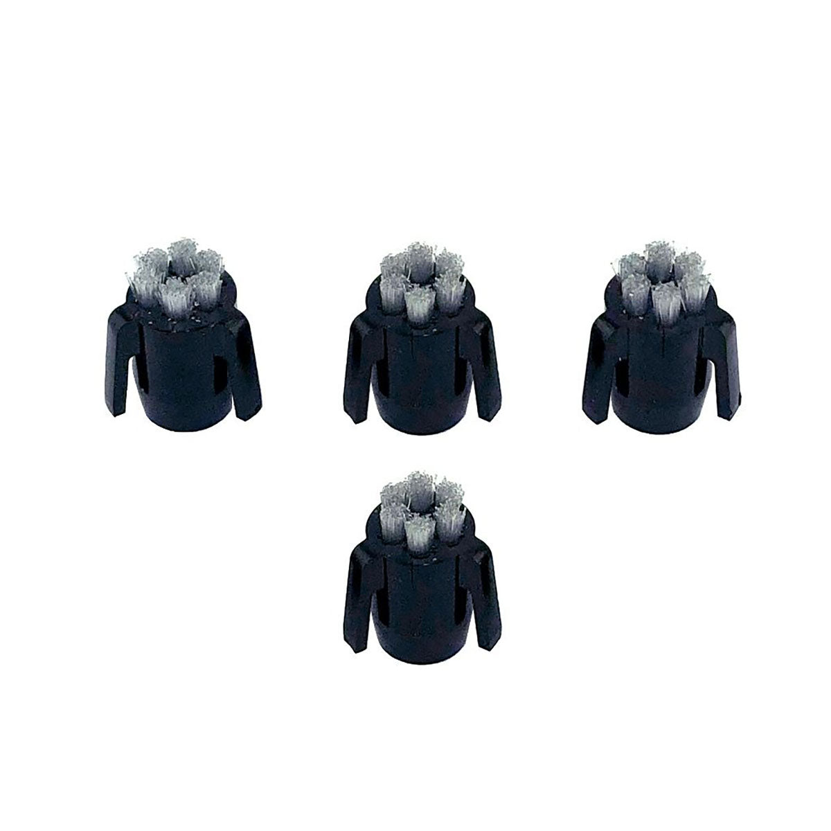 Envy Medical SilkPeel Small Brush Heads Firm Clear Bristles A0050 4-Pack Black