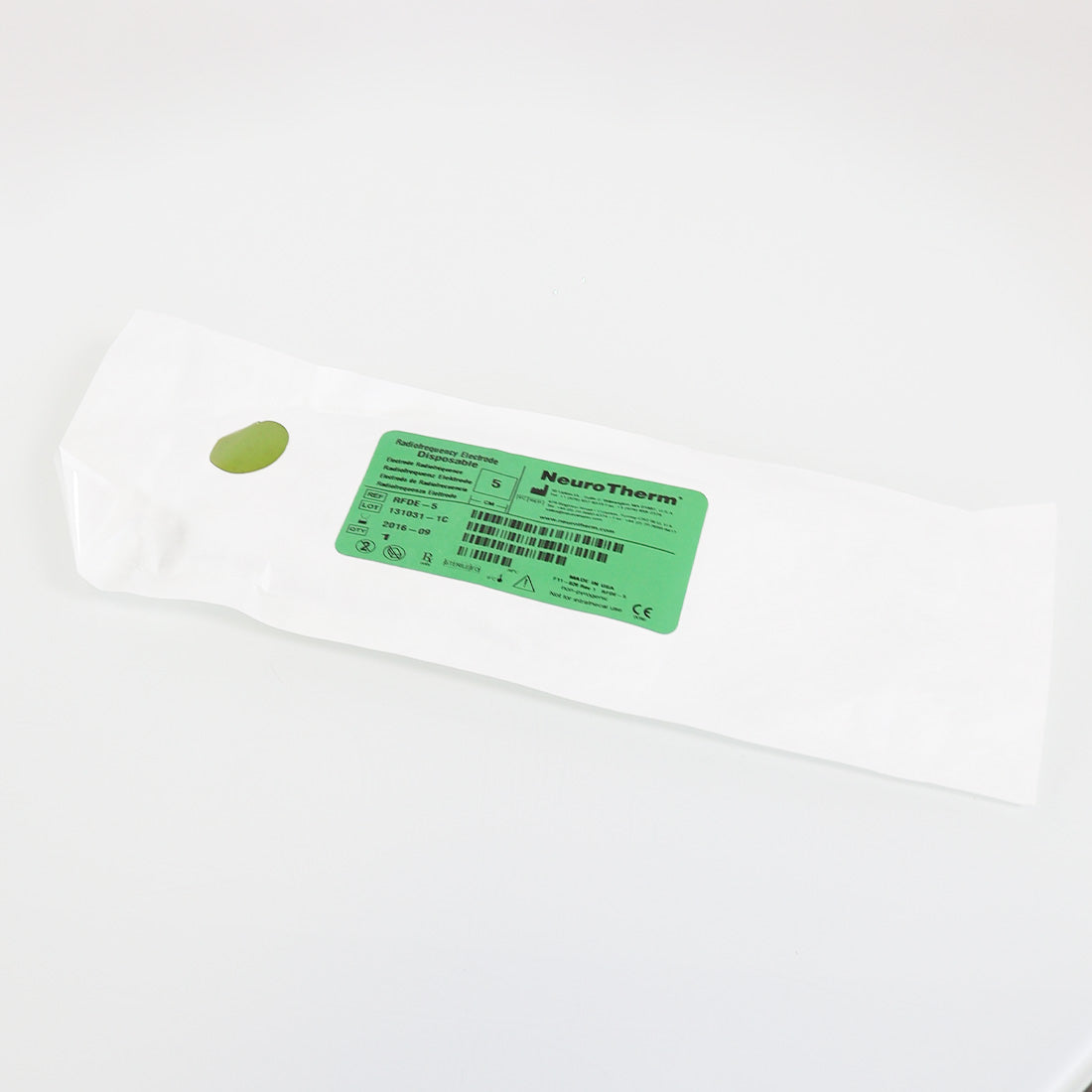 NeuroTherm Disposable Radio Frequency Electrode RFDE-5 RF Exp9/2016 x1-Pc