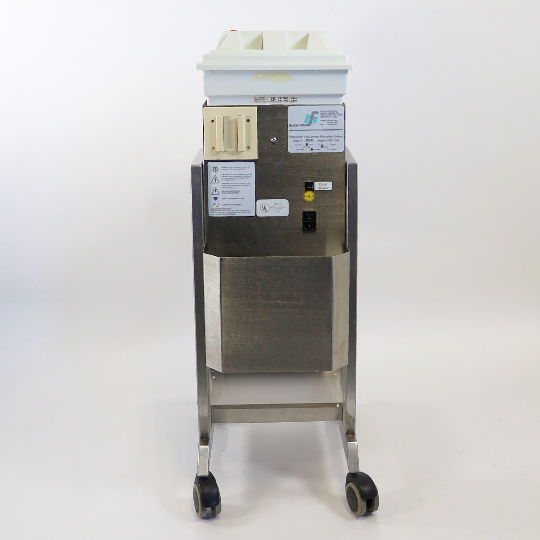 Buffalo Filter PlumeSafe PSS 1202 Smoke Evacuation System Plume Safe w/Cart