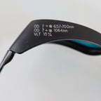 EnLighten Optic PPE Laser Safety Glasses Black Frame Aqua Lens 670nm 1064nm OD7