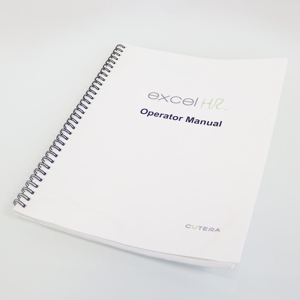 Cutera Excel HR Laser Operator Manual 755 1064nm Nd Yag User Guide Operation