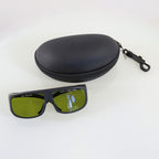 Dioptika Optic PPE IPL Safety Glasses Black Frame Green Lens 755nm 1064nm OD7+