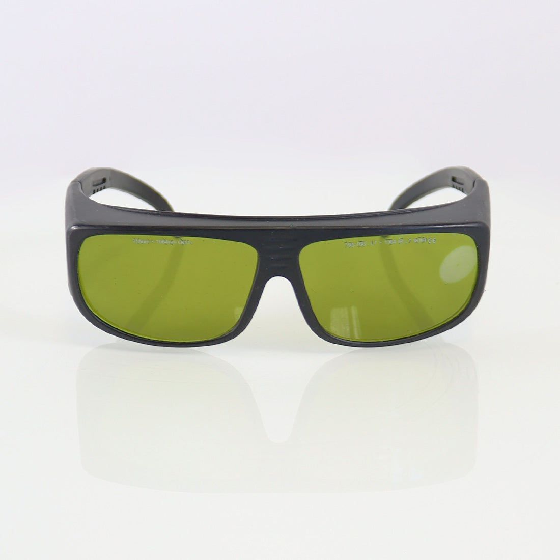 Dioptika Optic PPE IPL Safety Glasses Black Frame Green Lens 755nm 1064nm OD7+