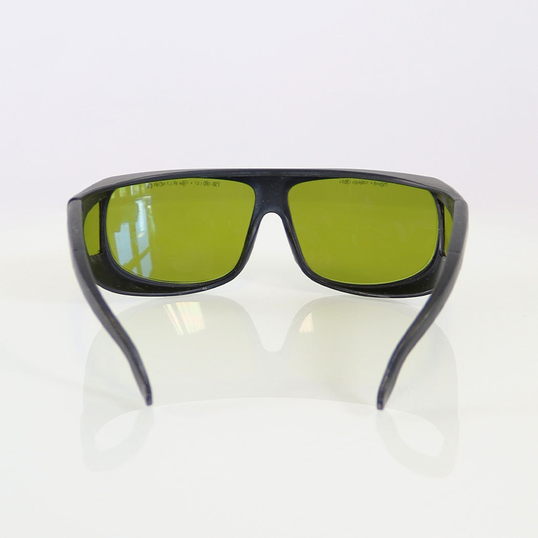 Dioptika Optic PPE IPL Safety Glasses Black Frame Green Lens 755nm 1064nm OD7+