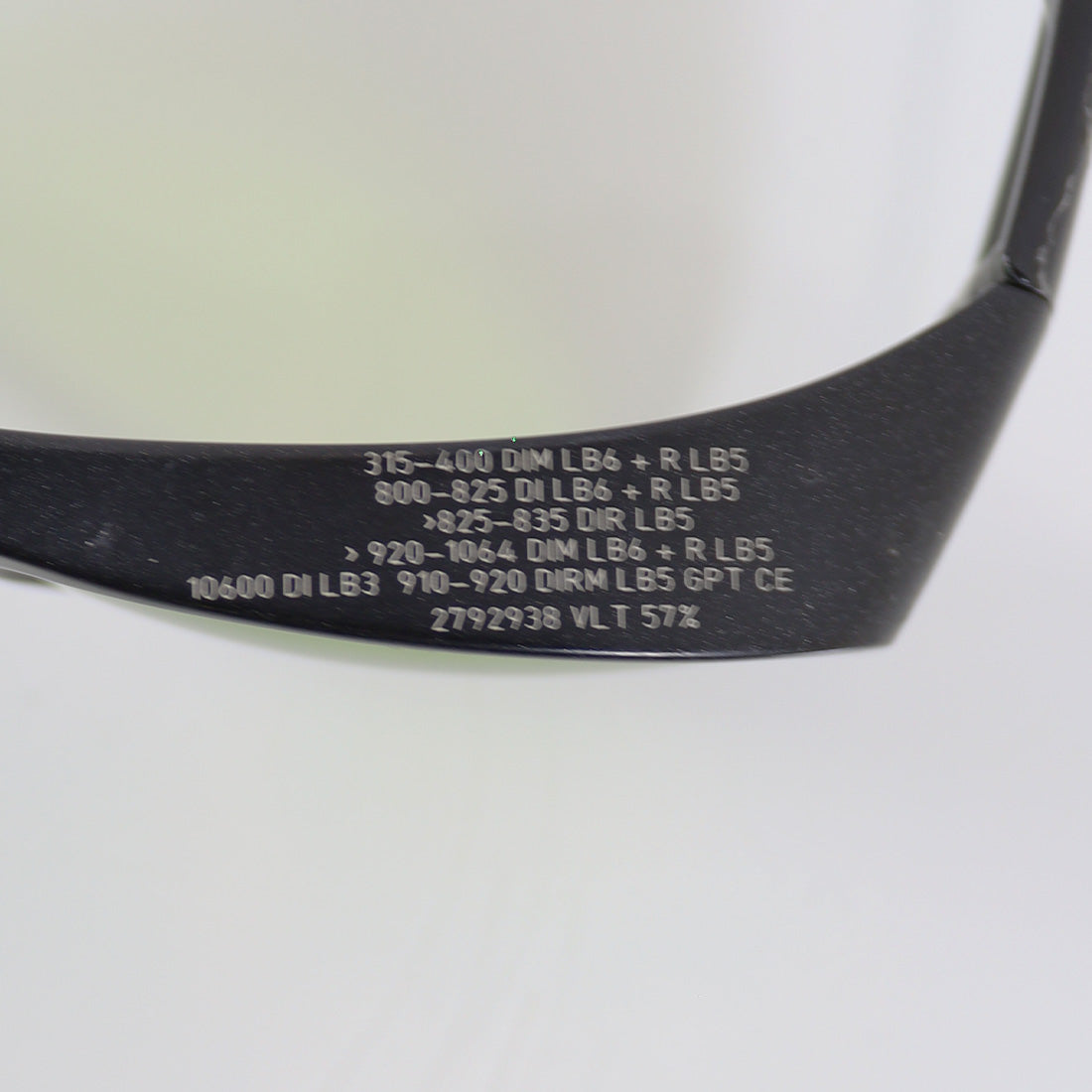IPL Optic PPE Safety Glasses Black Frame Green Lens 315nm-1064nm OD5 2792938