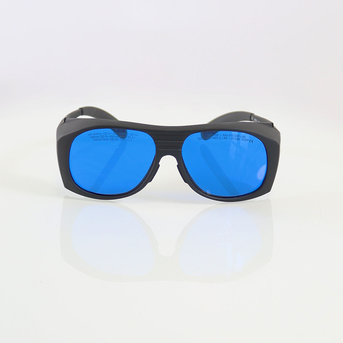 Lutronic Optic PPE Laser Safety Glasses Black Blue Lens 580-670 OD5 585-665 OD6