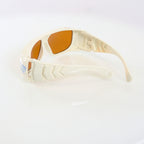 Lutronic OTOS PPE Laser Safety Glasses White Frame Orange Lens 532nm 1064nm OD6