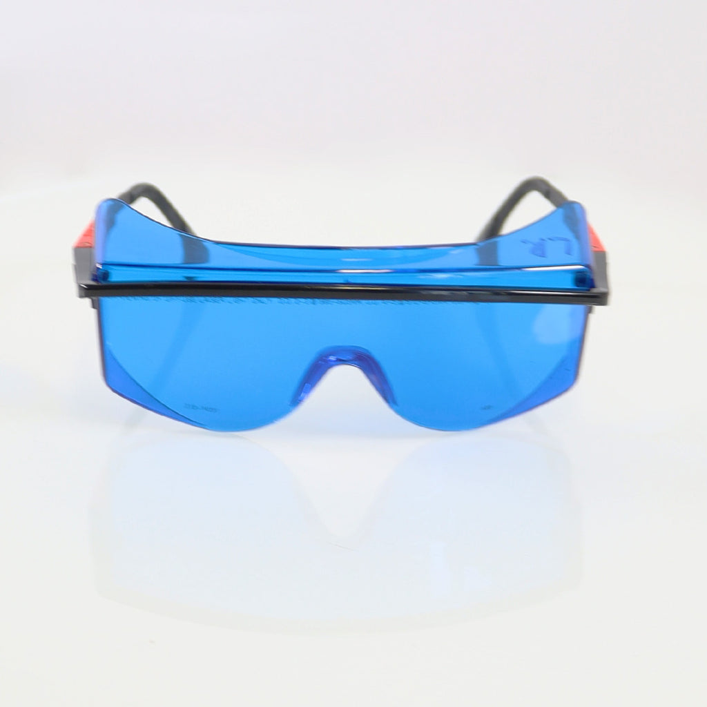 UVEX Optic PPE Laser Safety Glasses Black Frame Blue Lens 650nm OD5 312-9051 Z87
