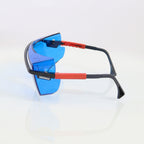 UVEX Optic PPE Laser Safety Glasses Black Frame Blue Lens 650nm OD5 312-9051 Z87