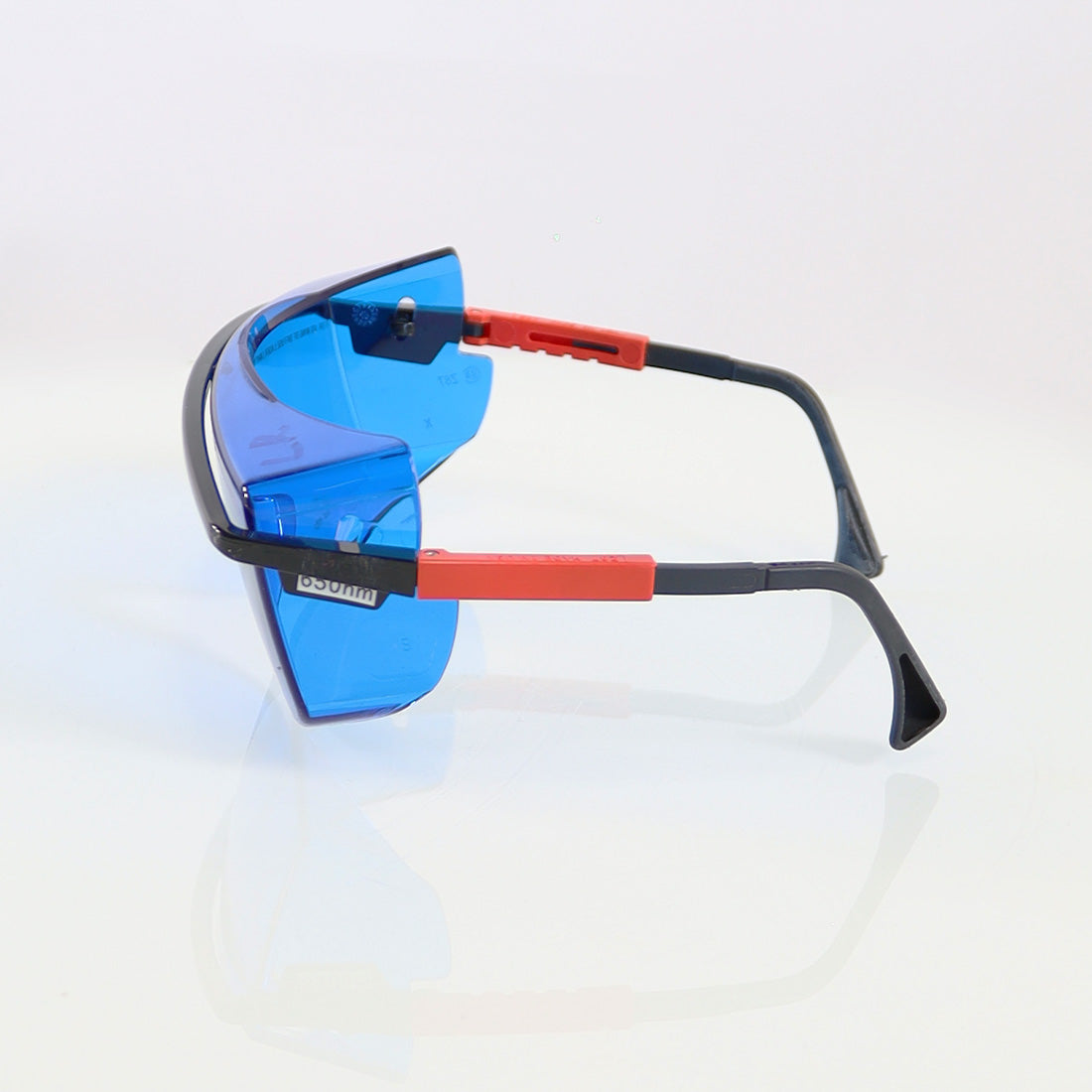 UVEX Optic PPE Laser Safety Glasses Black Frame Blue Lens 650nm OD5 312-9051 Z87
