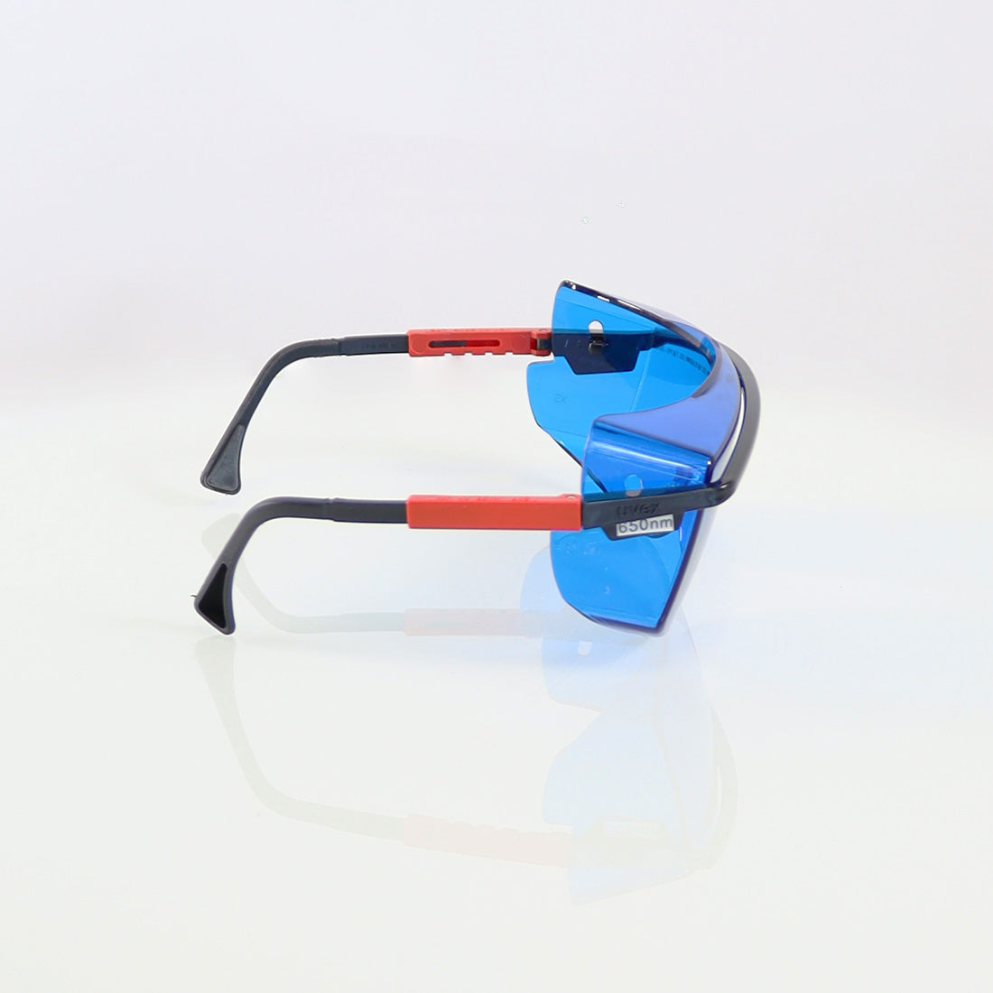 UVEX Optic PPE Laser Safety Glasses Black Frame Blue Lens 650nm OD5 312-9051 Z87