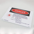 Danger Sign Cutera Laser Radiation 755nm 1064nm Class 4 Surgical Warning 3004548